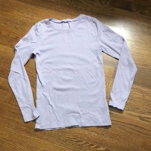 JCrew Fac - Lavender l/s tee in heavy knit - Sz M